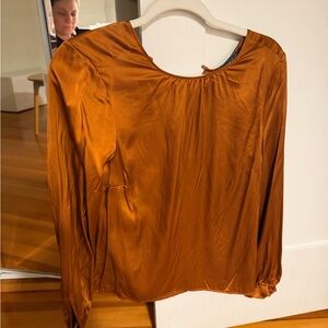 Satin Rust Blouse